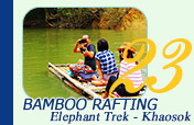 Bamboo Rafting Elephant Trek at Khaosok