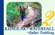 Khaolak and Waterfall and Safari Trekking