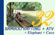 Bamboo Rafting + ATV + Elephant Trekking